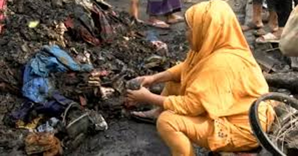 কড়াইল বস্তিতে ভয়াবহ আগুনে পুড়ল ১৫শ ঘর, নিঃস্ব হাজারো মানুষ