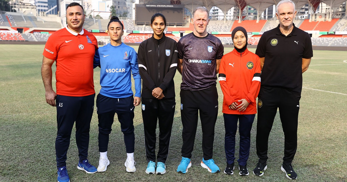 ত্রিদেশীয় নারী ফুটবল সিরিজে সন্ধ্যায় মাঠে নামছে বাংলাদেশ