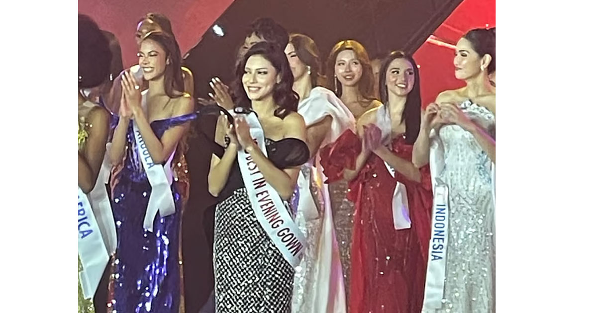 ‘বেস্ট ইন ইভনিং গাউন’ খেতাব জিতলেন বাংলাদেশের জেসিয়া