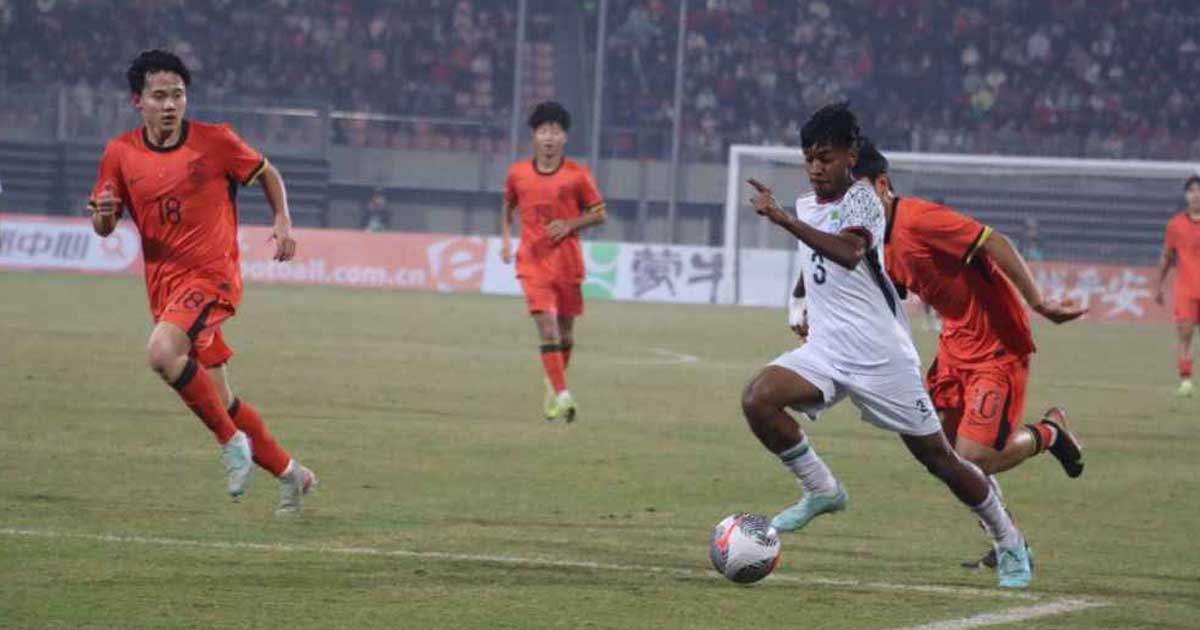 বাংলাদেশের স্বপ্ন ভঙ্গ, চীনের কাছে গোল খেয়েছে চারটি