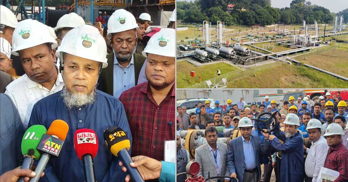 জাতীয় গ্রিডে যুক্ত হচ্ছে ২৬ মিলিয়ন ঘনফুট গ্যাস