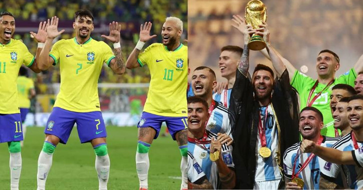 বিশ্বকাপে ব্রাজিল ও আর্জেন্টিনার গ্রুপে পড়েছে যে দলগুলো