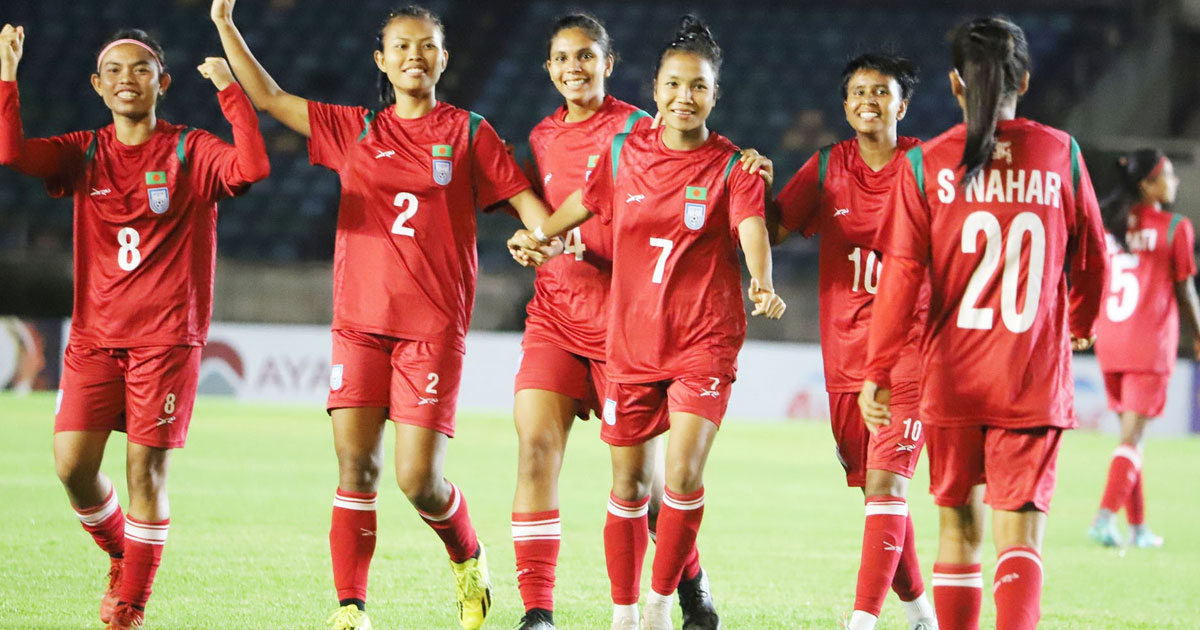 বাংলাদেশ নারী ফুটবল র‌্যাঙ্কিংয়ে ৮ ধাপ নামলো