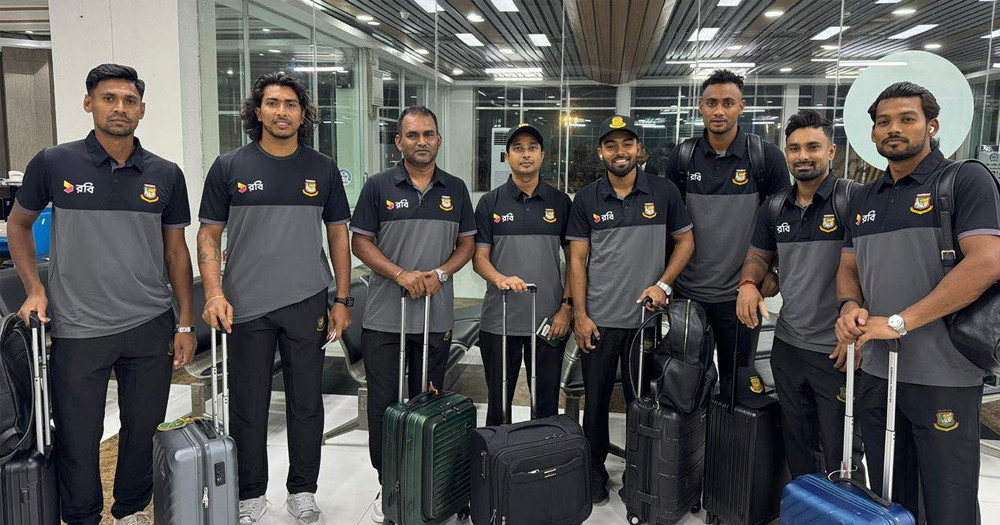 আরব আমিরাতের উদ্দেশে দেশ ছাড়ল বাংলাদেশ দল