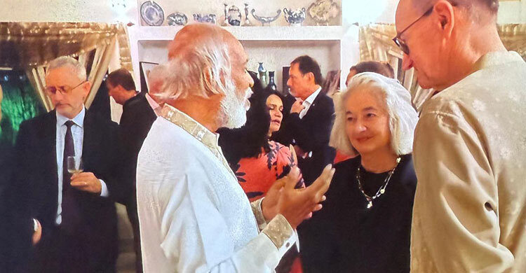 জার্মান রাষ্ট্রদূতের বিদায় উপলক্ষে মঈন খানের বাসায় নৈশভোজ