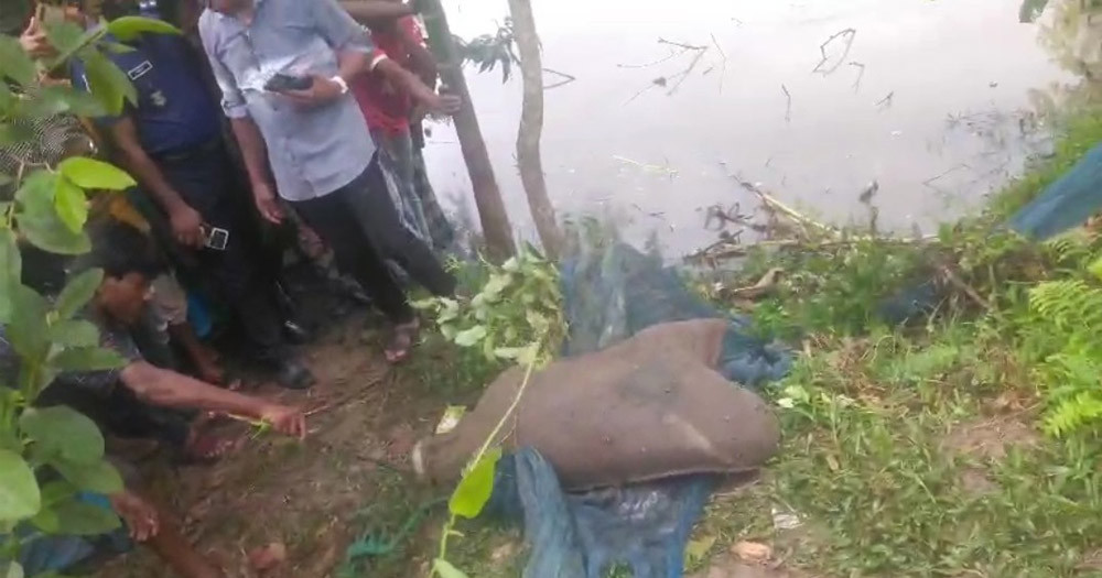 বস্তাবন্দি কুকুরের লাশ নিয়ে তোলপাড়