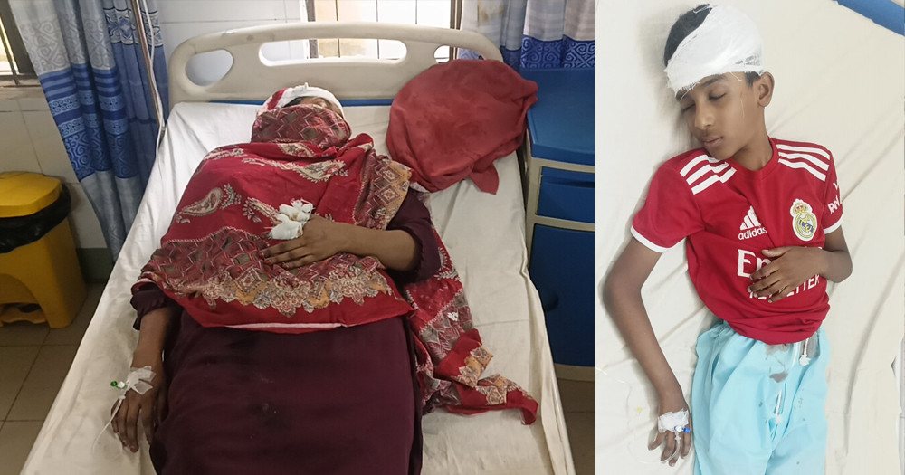 চাঁদপুরে ড্রেনের গ্যাস বিস্ফোরণে মা ছেলেসহ আহত ৩