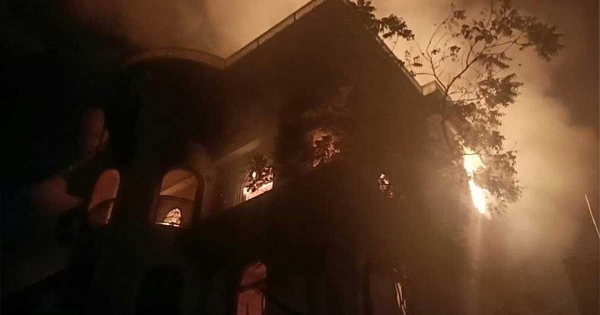 উত্তরায় সাবেক এমপির ভাইয়ের বাড়িতে হামলা, গাড়িতে আগুন