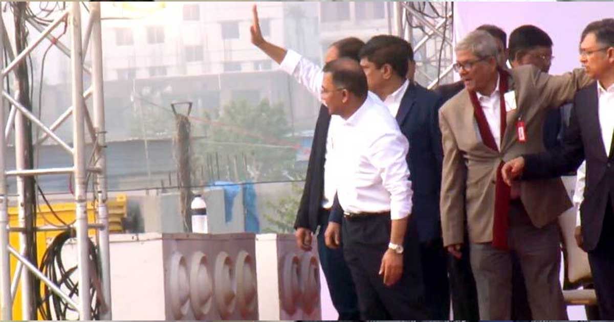 তারেক রহমান  বক্তব্য রাখছেন