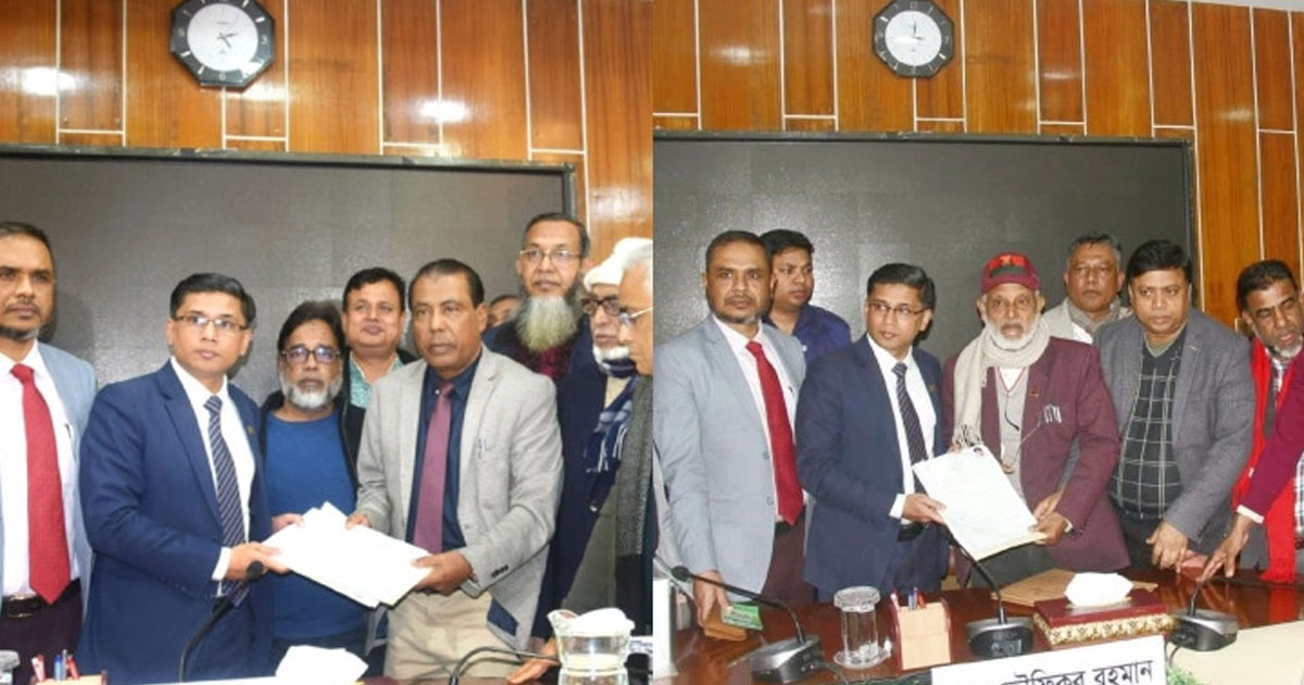 বগুড়ায় খালেদা জিয়া ও তারেক রহমানের পক্ষে মনোনয়নপত্র জমা