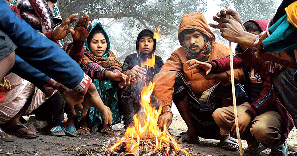 হিমশীতল কুড়িগ্রাম: তীব্র শীতে থমকে গেছে শ্রমজীবী মানুষের জীবন