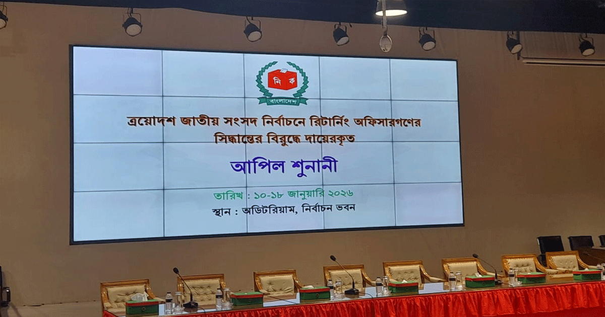 জাতীয় সংসদ নির্বাচনে বাতিল প্রার্থীদের আপিল শুনানি শুরু, প্রথম দিন শুনানি হবে ৭০টি