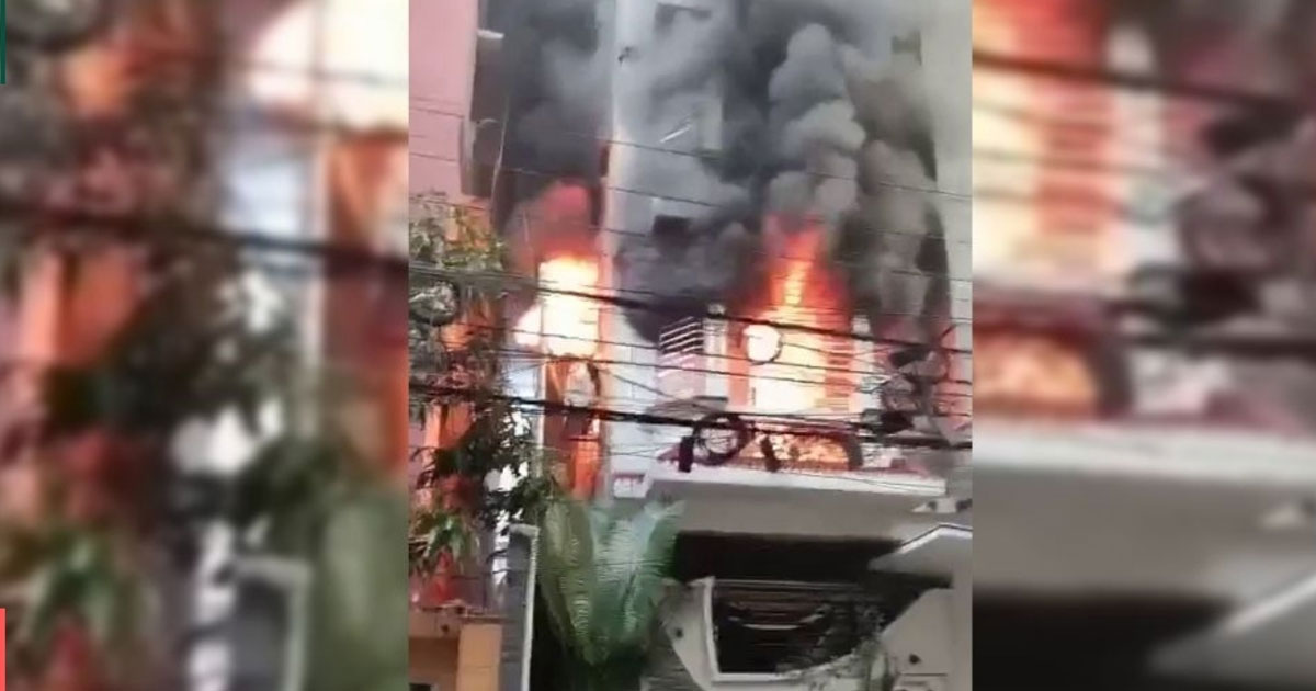 উত্তরায় সাততলা ভবনে অগ্নিকাণ্ড, নিহত ৩