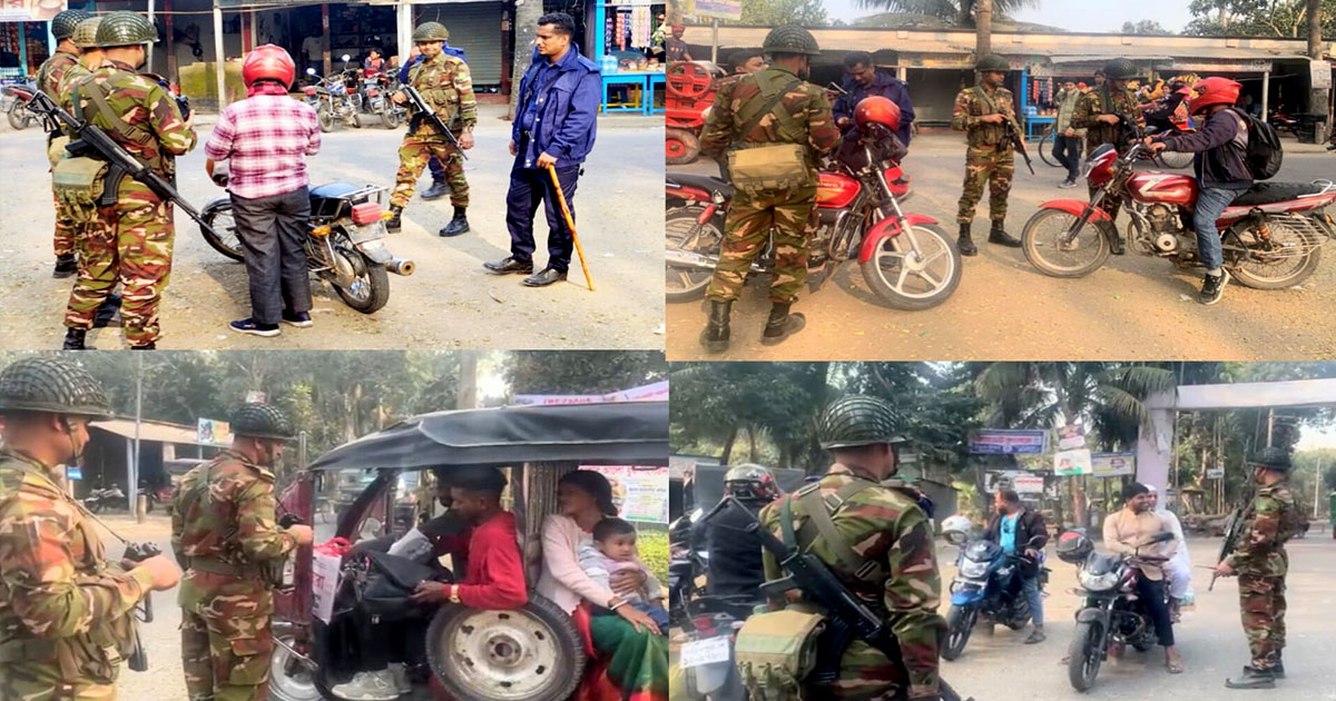 চরভদ্রাসন জুড়ে যৌথ বাহিনীর অভিযান