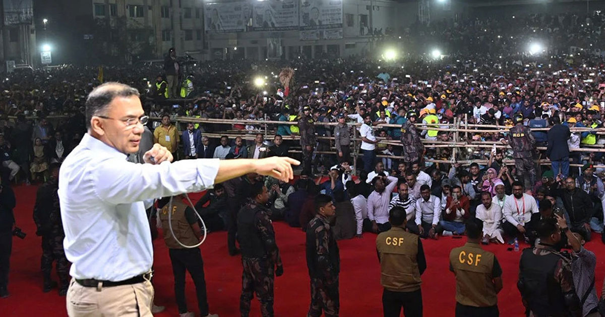 দেশকে পুনর্নির্মাণ করতে গণতন্ত্রকে প্রতিষ্ঠিত করতে হবে : তারেক রহমান