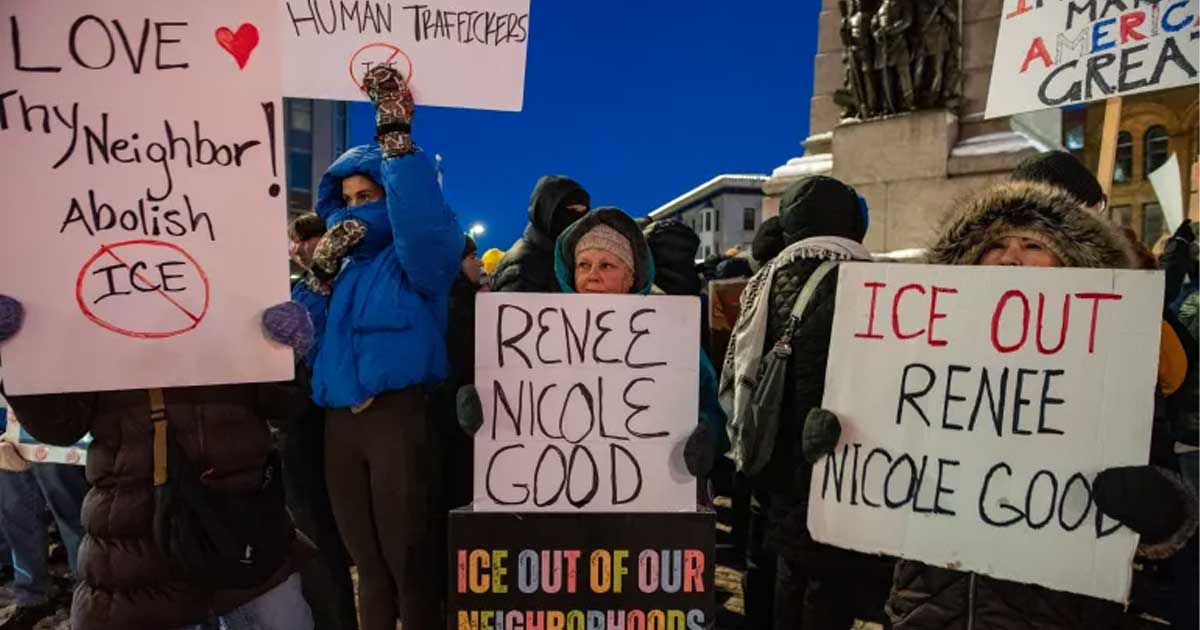 মাইনিয়াপোলিসে হাজারো মানুষ প্রতিবাদ, আইসিই-র কার্যক্রম বন্ধের দাবি