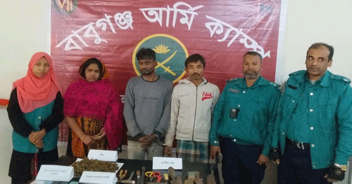 গোপন সংবাদের ভিত্তিতে বাবুগঞ্জে মাদকবিরোধী অভিযান, আটক ৩