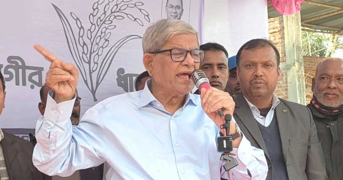 আপনাদের জন্য শহীদ হতে হলে হবো আমি: হিন্দু সম্প্রদায়ের উদ্দেশে মির্জা ফখরুল