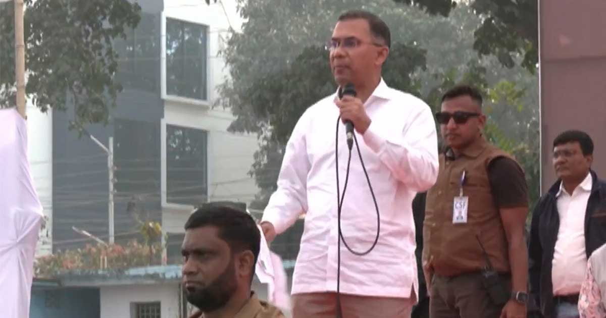 ঠাকুরগাঁওয়ের জনসভায় তারেক রহমান