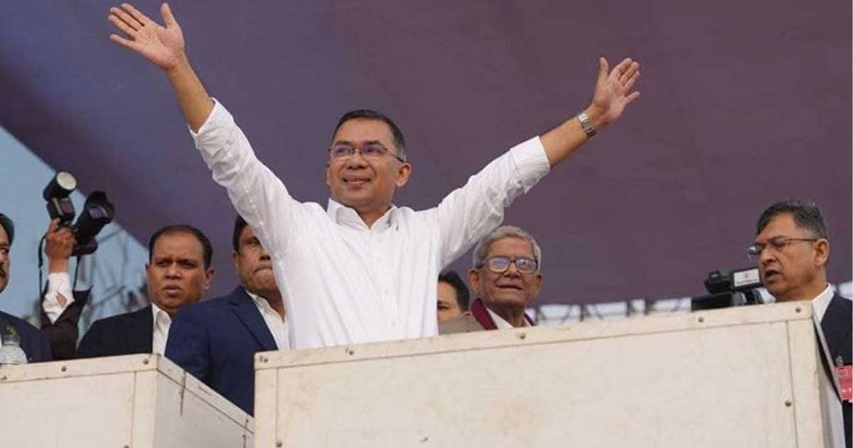 রাজধানীতে দুই দিনে ১৪টি নির্বাচনী জনসভায় অংশ নেবেন তারেক রহমান