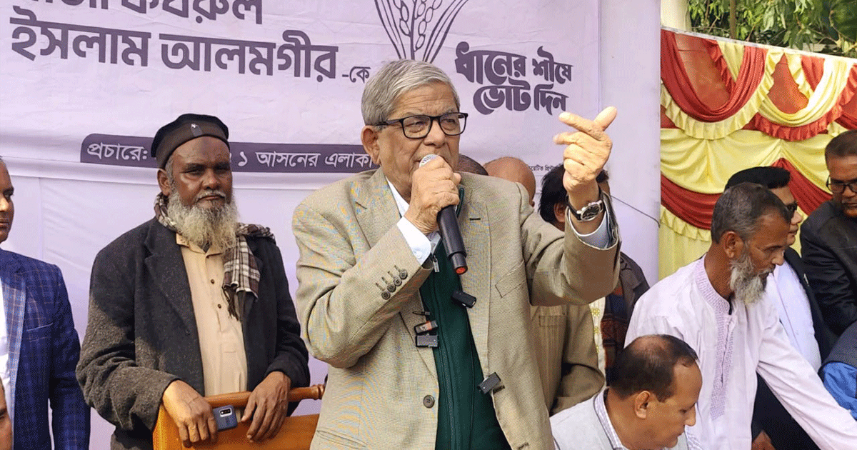 সংস্কারের  জন্য সবাই ‘হ্যাঁ’ ভোট দেব: মির্জা ফখরুল