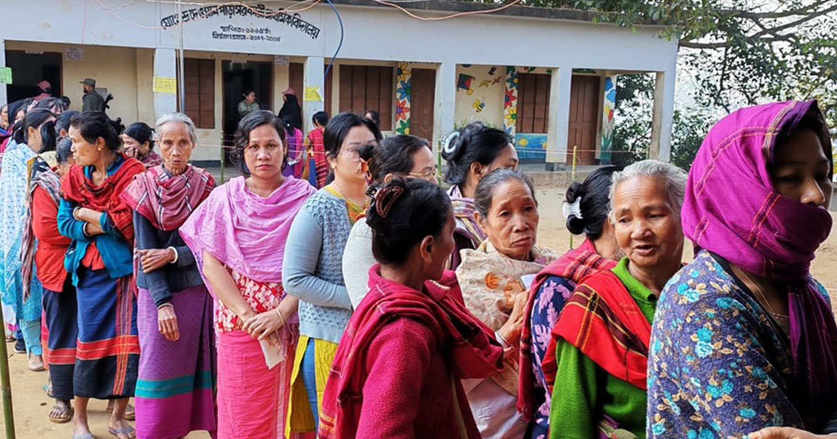 উৎসবমুখর পরিবেশে রাঙ্গামাটি–২৯৯ আসনে ভোটগ্রহণ