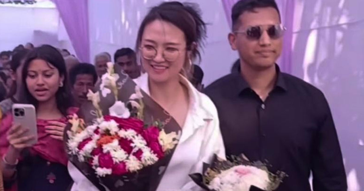 চীনা তরুণী ক্রিস হুই এসে বিবাহ করছেন মৌলভীবাজারে