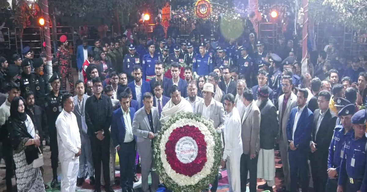 একুশের প্রহরে ঝিনাইদহে ভাষা শহীদদের প্রতি শ্রদ্ধা