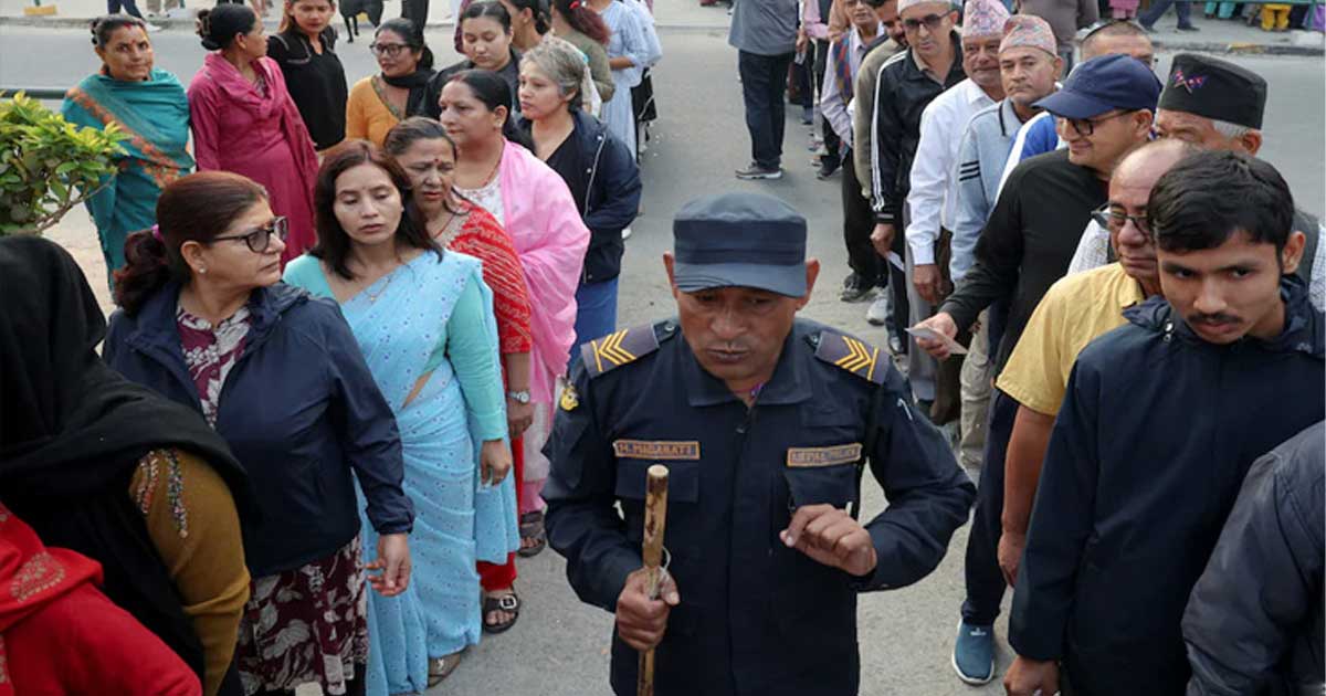 সরকার পতনের ছয় মাস পর ভোট দিচ্ছেন নেপালের নাগরিকরা