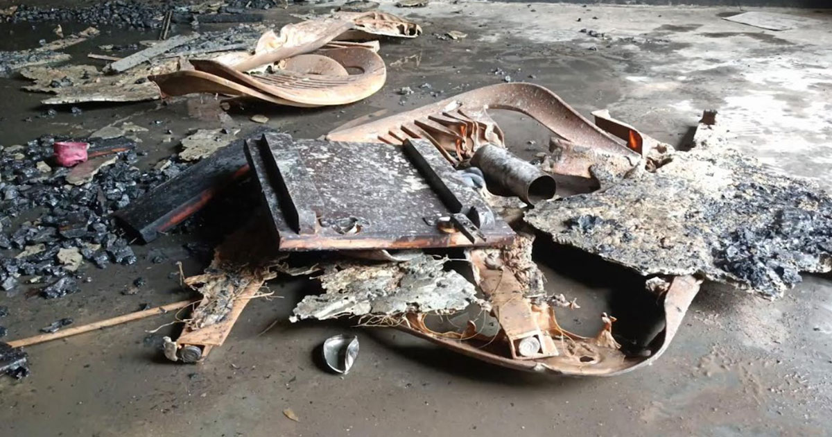 মহেশপুরে বিএনপির কার্যালয়ে আগুন