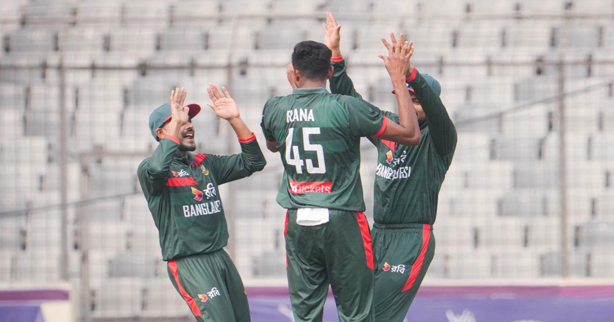 মিরপুরে  নাহিদের ফাইফারে ব্যাটিং বিপর্যয়ে পাকিস্তান