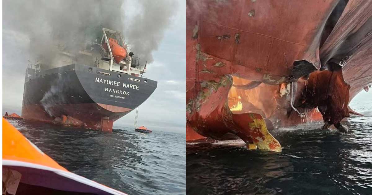 হরমুজ প্রণালিতে হামলা, থাই জাহাজে বিস্ফোরণ; ৩ নাবিক নিখোঁজ