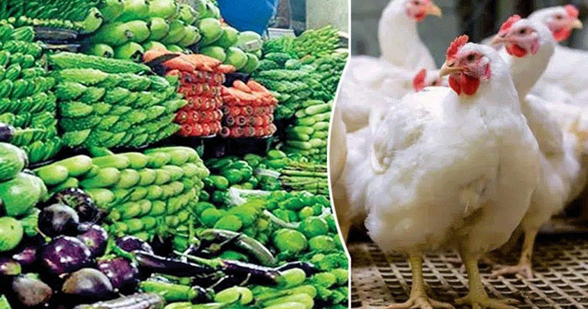 রাজধানীতে মুরগির বাজারে অস্থিরতা, কমেছে সবজির দাম