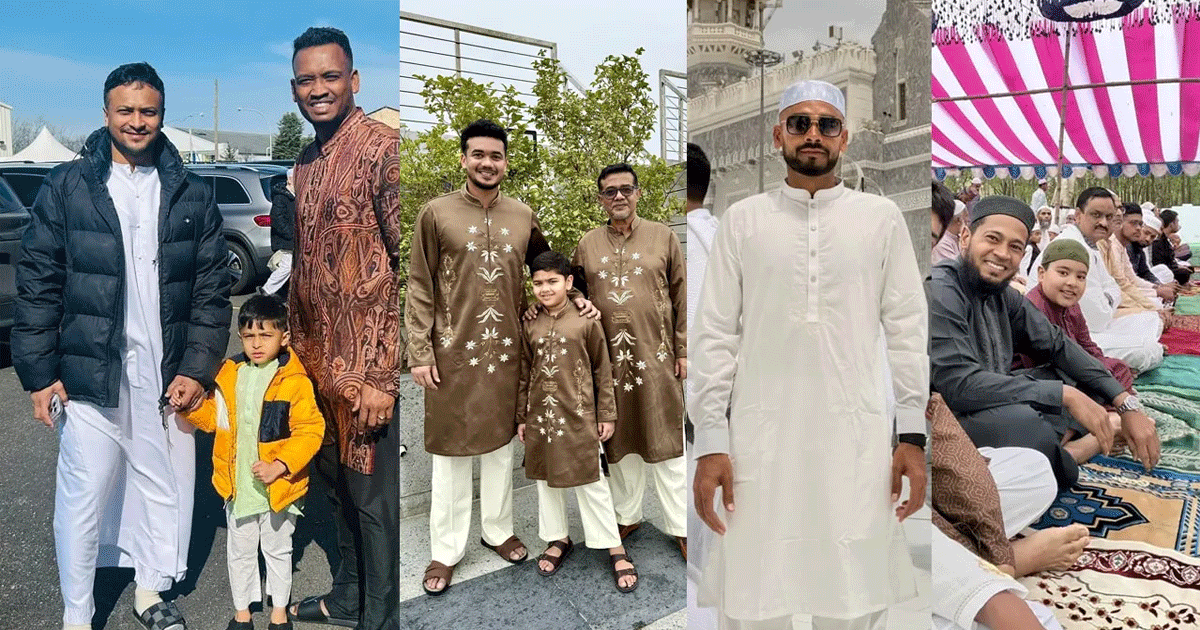 ঈদে দেশের ক্রিকেটাররা ছড়িয়ে আছেন বিশ্বের নানা প্রান্তে