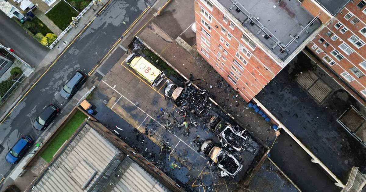 লন্ডনে ইহুদি কমিউনিটির অ্যাম্বুলেন্সে অগ্নিসংযোগ