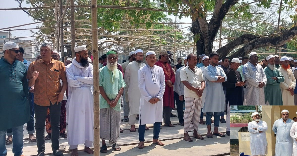 শেরপুরে খন্দকার সিব্বির আহাম্মেদ মনিরের জানাজা সম্পন্ন্