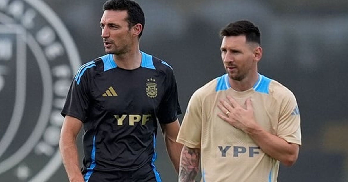 ফুটবলের স্বার্থে বিশ্বকাপে খেলা উচিত মেসির: স্কালোনি