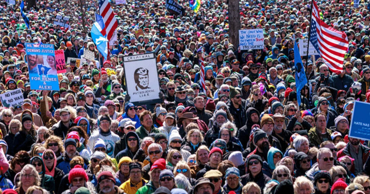 যুক্তরাষ্ট্রে ট্রাম্পের বিরুদ্ধে ৮০ লাখ মানুষের বিক্ষোভ