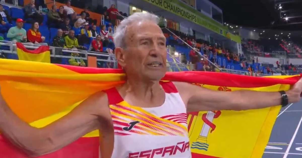 ৯০ বছর বয়সে দৌড়ে ডাবল বিশ্বরেকর্ড স্প্যানিশ অ্যাথলেটের