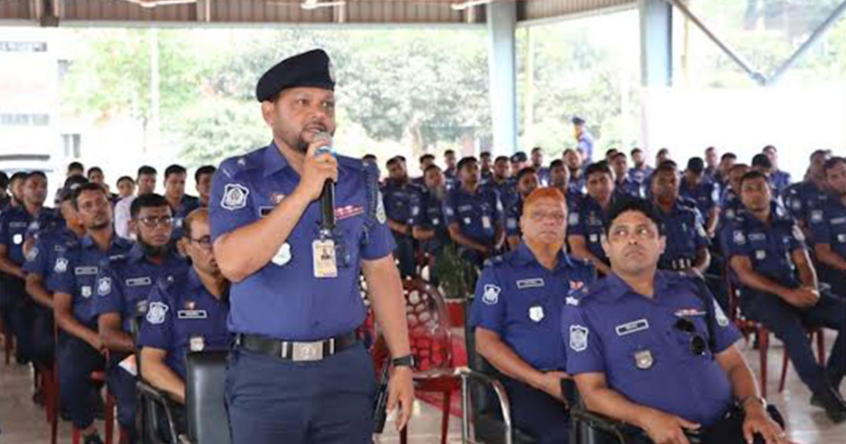 শেরপুরে জেলা পুলিশের মাসিক কল্যাণ ও অপরাধ পর্যালোচনা সভা