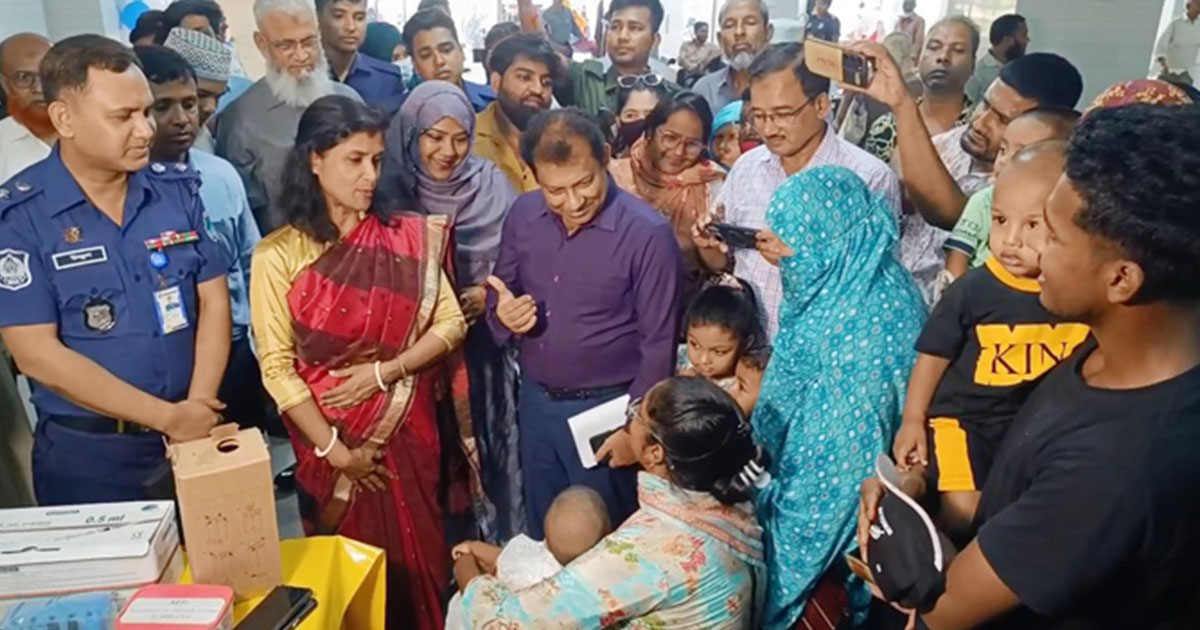 মেহেরপুরে হাম-রুবেলা ক্যাম্পেইনের উদ্বোধন