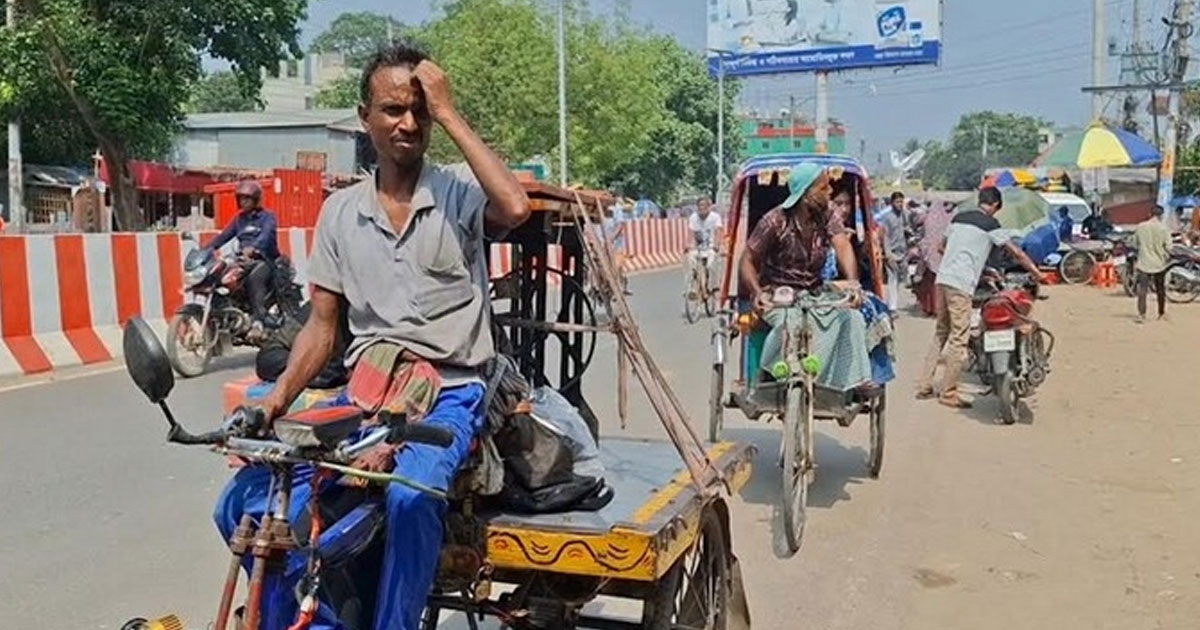 দাবদাহে বিপাকে পড়েছেন ঝিনাইদহের শ্রমজীবী মানুষ