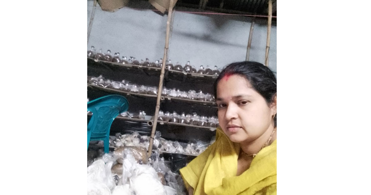মাশরুম চাষে স্বাবলম্বী অভয়নগরের নিপা রানী