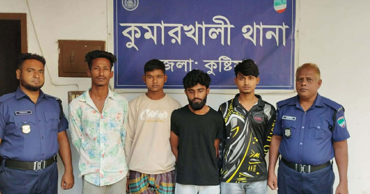 কুমারখালীতে ছাত্রলীগের মিছিল গ্রেপ্তার ৩