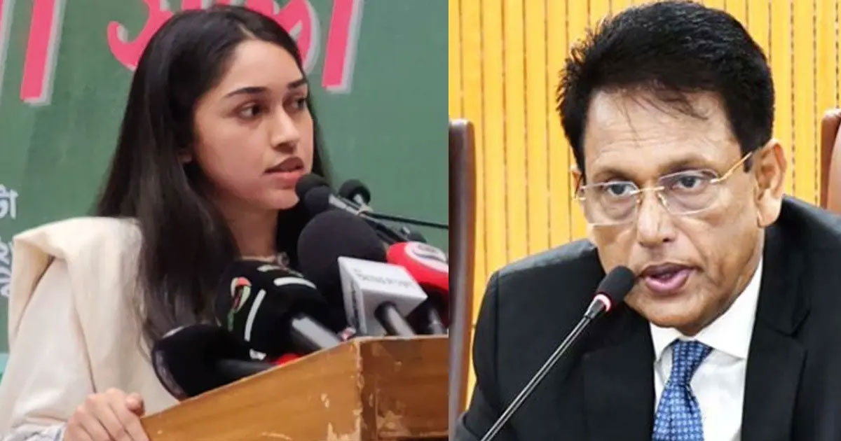 শিক্ষামন্ত্রীর ভাষা নিয়ে প্রশ্ন তুললেন জুলাইযোদ্ধা নাফসিন মেহনাজ