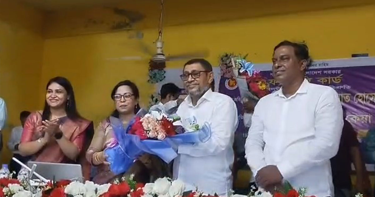 আজ ফ্যামিলি কার্ড দিচ্ছি, সামনে কৃষক কার্ড ও হেলথ কার্ড দিবো : বেলাবোতে স্বাস্থ্যমন্ত্রী
