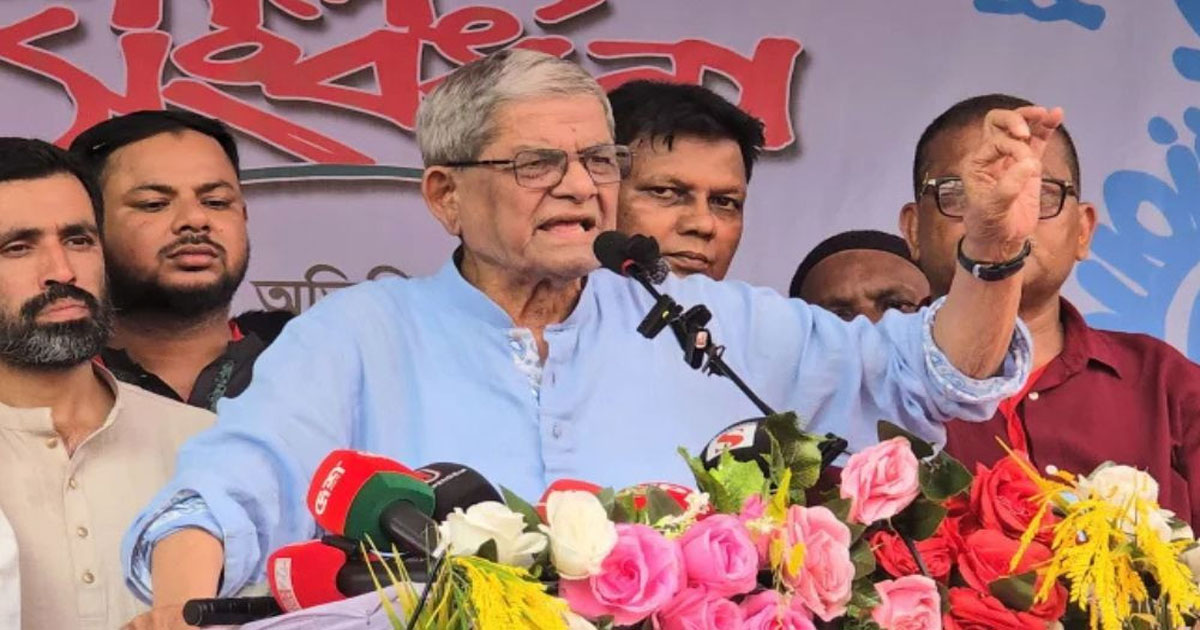 একটা মহল দেশকে অস্থিতিশীল করার চেষ্টা করছে: মির্জা ফখরুল