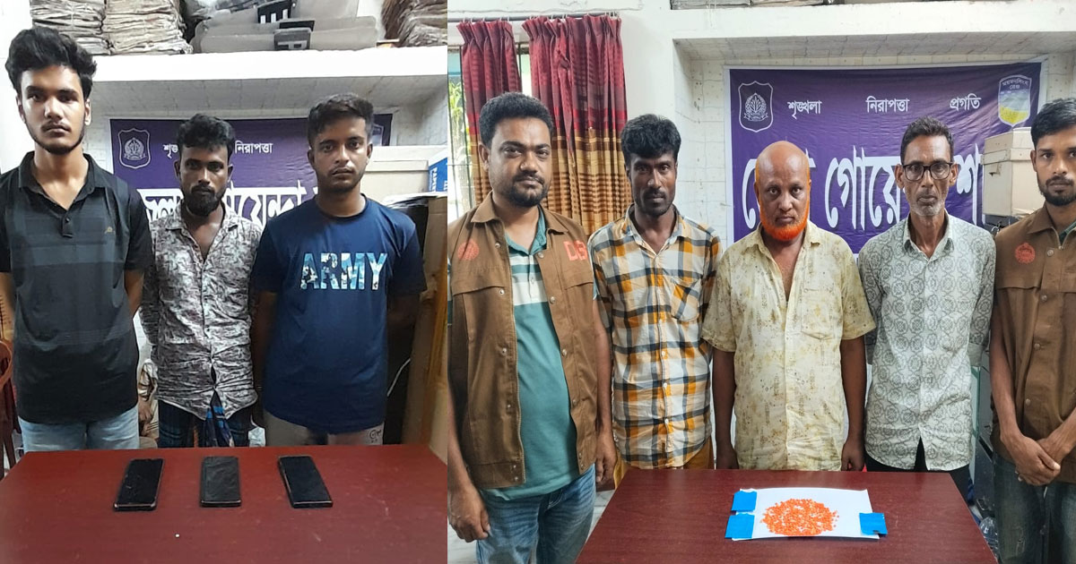জামালপুরে ৩ মাদক ব্যবসায়ী ও ৩  জুয়াড়ি আটক