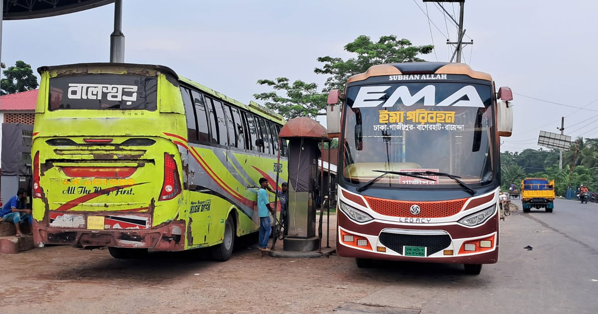 তিন দফা দাবিতে খুলনা-বরিশাল অঞ্চলে পরিবহন ধর্মঘট