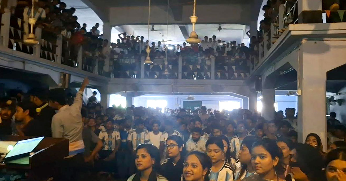 চাঁদপুরে আর্জেন্টিনা সমর্থকদের বাঁধভাঙা উচ্ছ্বাস